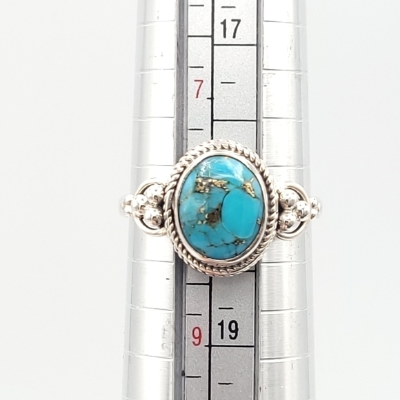 TURQUOISE in sterling silver 925 - Picture 10 of 10